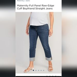 Old Navy Maternity Sz 12R Boyfriend Straight Jeans